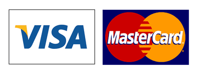 We accept Visa and Mastercard
